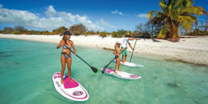 stand-up paddle paysage tranquilité